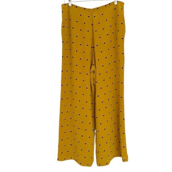 ASTR The Label Gold Print Polka Dot Wide Leg Viscose Pants Size Small - Picture 2 of 12